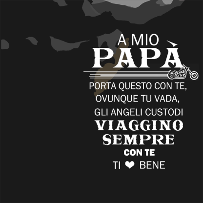 Braccialetto maschile in pelle 1 nome personalizzato per papà nonno