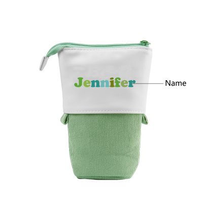 Astuccio per matite personalizzato con 1 nome colorato per scuola elementare bambini