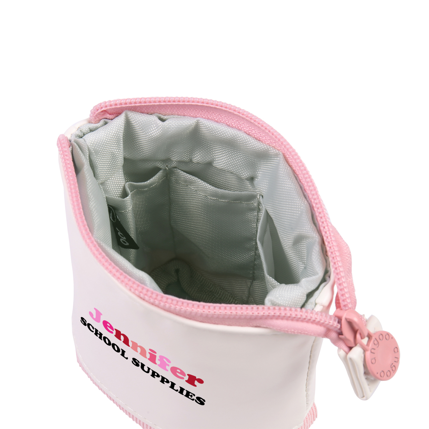 Astuccio per matite personalizzato con 2 testi per scuola elementare bambini