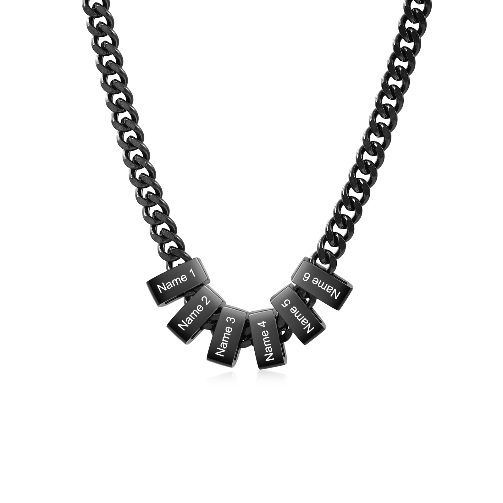 Collana Cuban Link personalizzata da uomo con 1–6 nomi