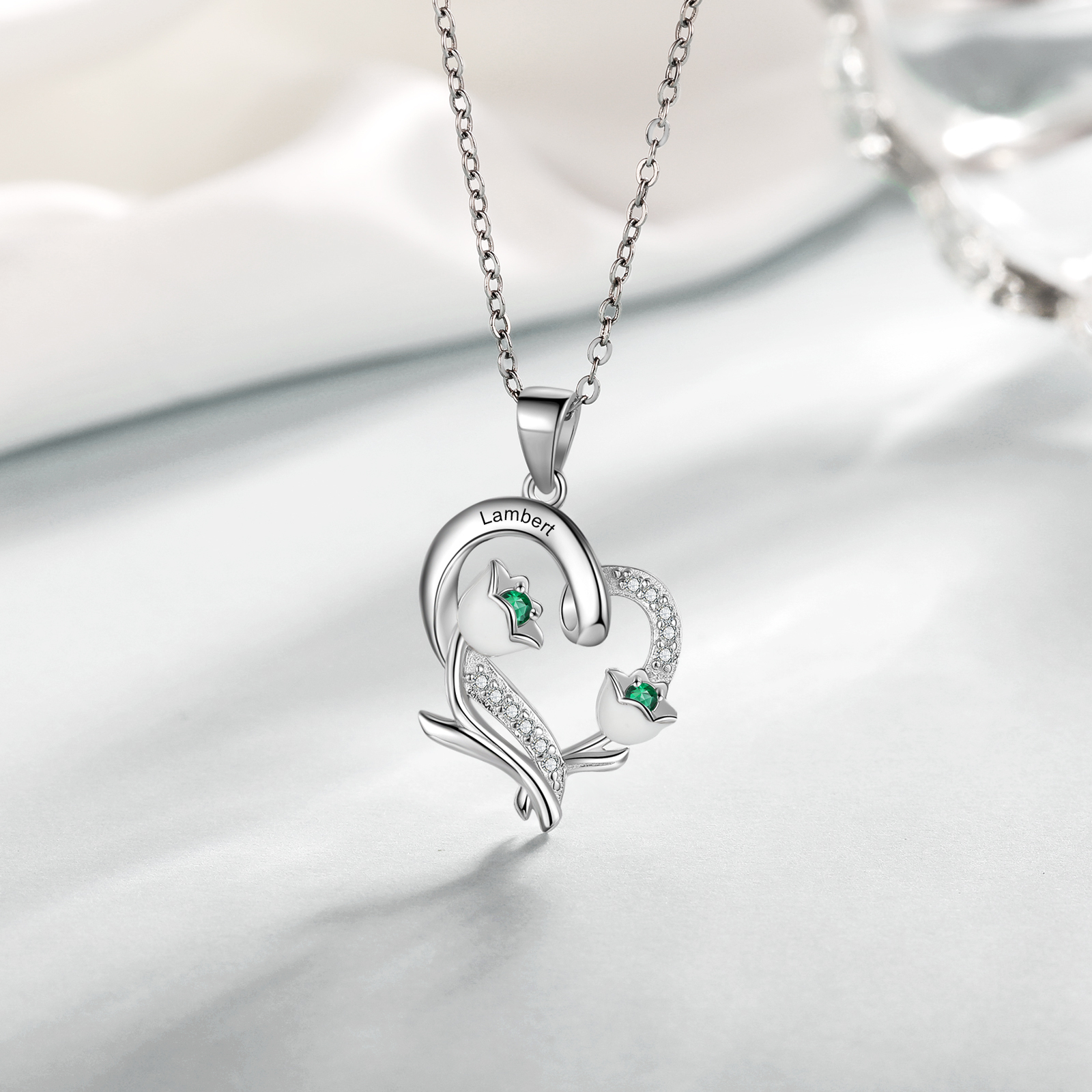 Collana Mughetto fiore del mese Maggio regalo compleanno per Lei