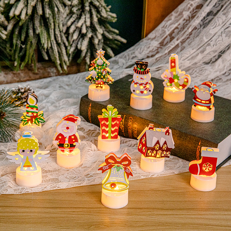 Jessemade Candela Elettronica Natalizia con Pupazzo di Neve