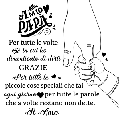 Bellissima cartolina per papà