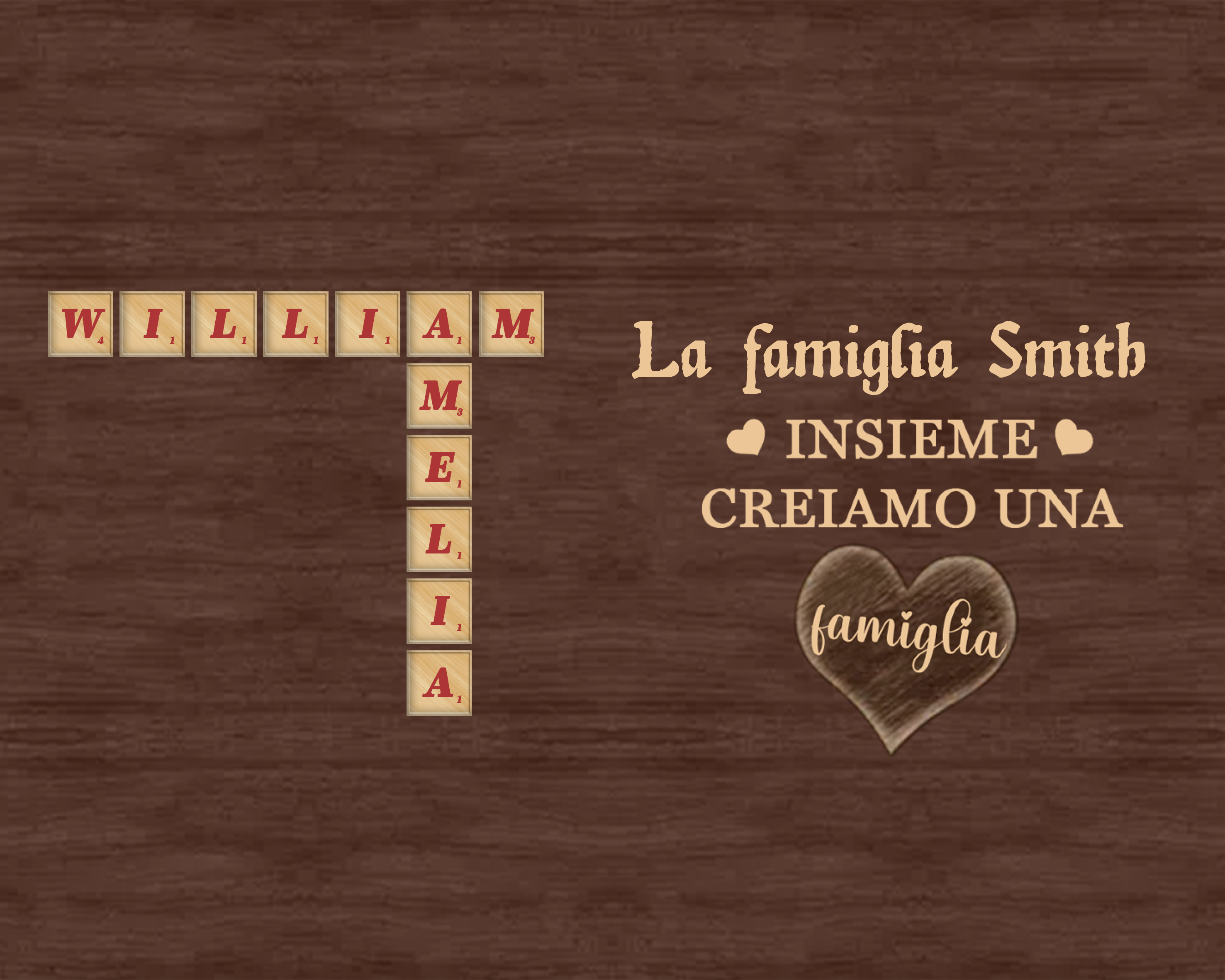 [Copy]Targa di legno mano a mano 1 nome personalizzabile regalo per nonno