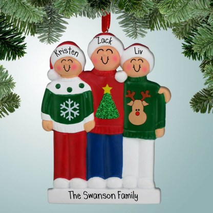 Ornamenti di Natale 3 Nomi e testi personalizzati