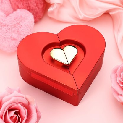Scatola premium regalo per gioielli di San Valentino a forma di cuore