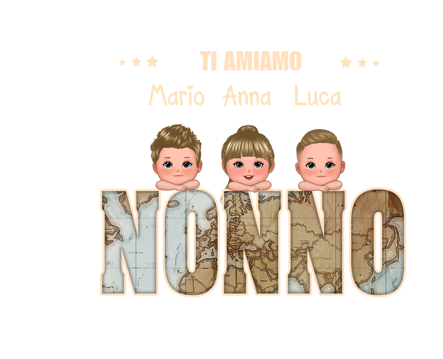 [Copy]Portafoglio Personalizzato da Uomo in PU – Fino a 6 Nomi e Personaggi – Regalo Perfetto per Papà | Jessemade