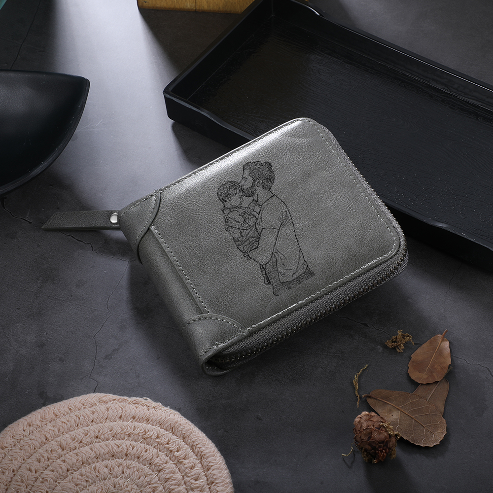 Portafoglio fotografico personalizzato Regalo classico da uomo per il padre