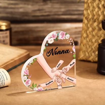 Decorazione da casa mano a mano personalizzati 5 nomi regalo festa della mamma