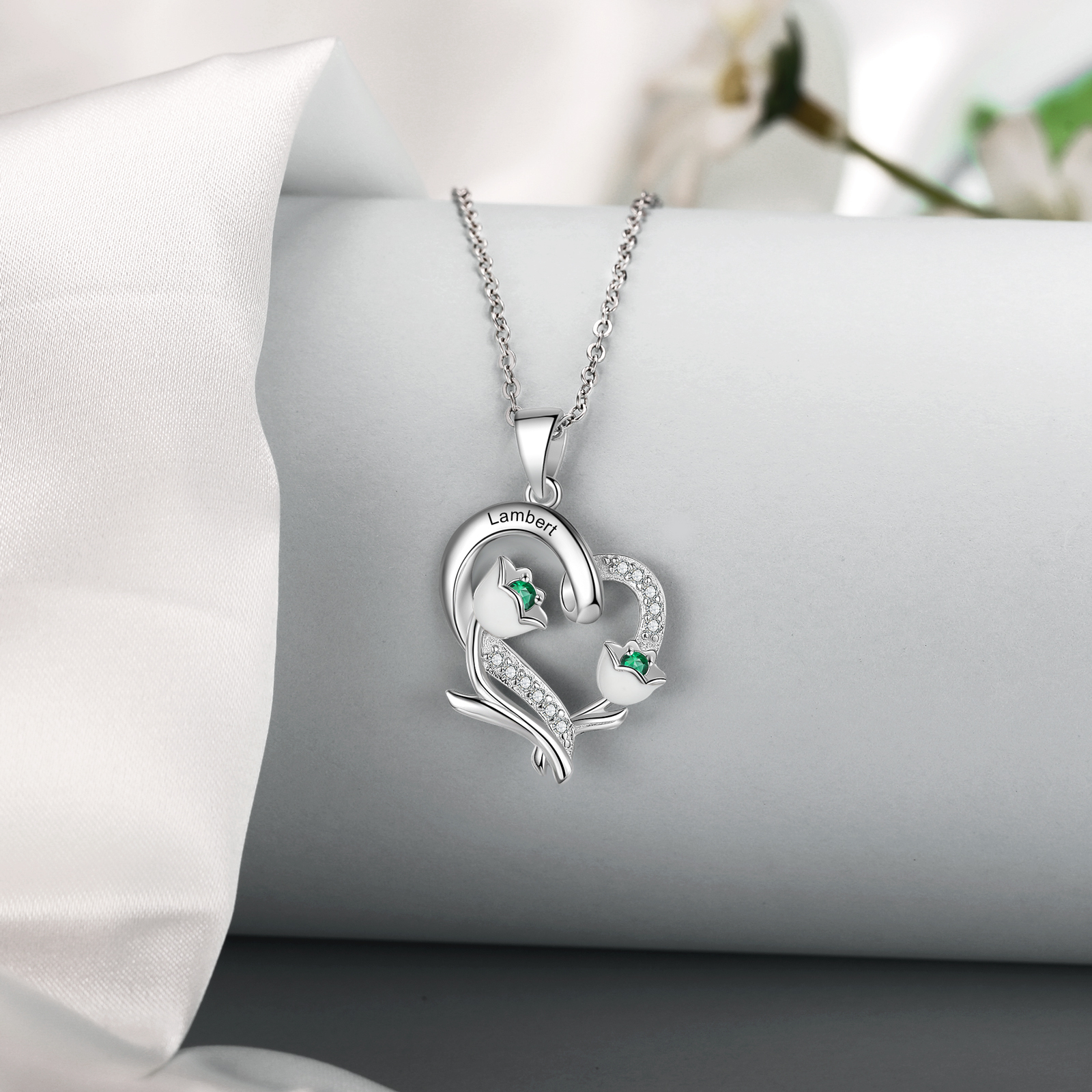 Collana Mughetto fiore del mese Maggio regalo compleanno per Lei