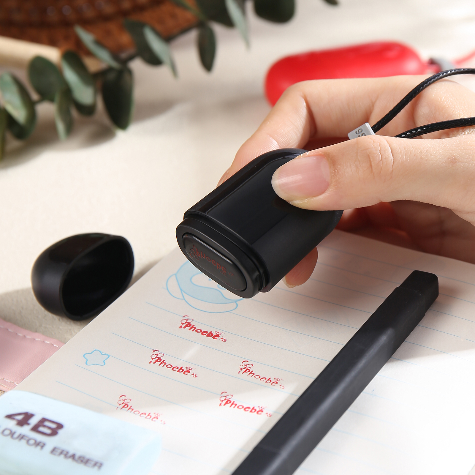 Timbro con nome personalizzato ragazzo regalo per studente scuola insegnante su libro/vestito