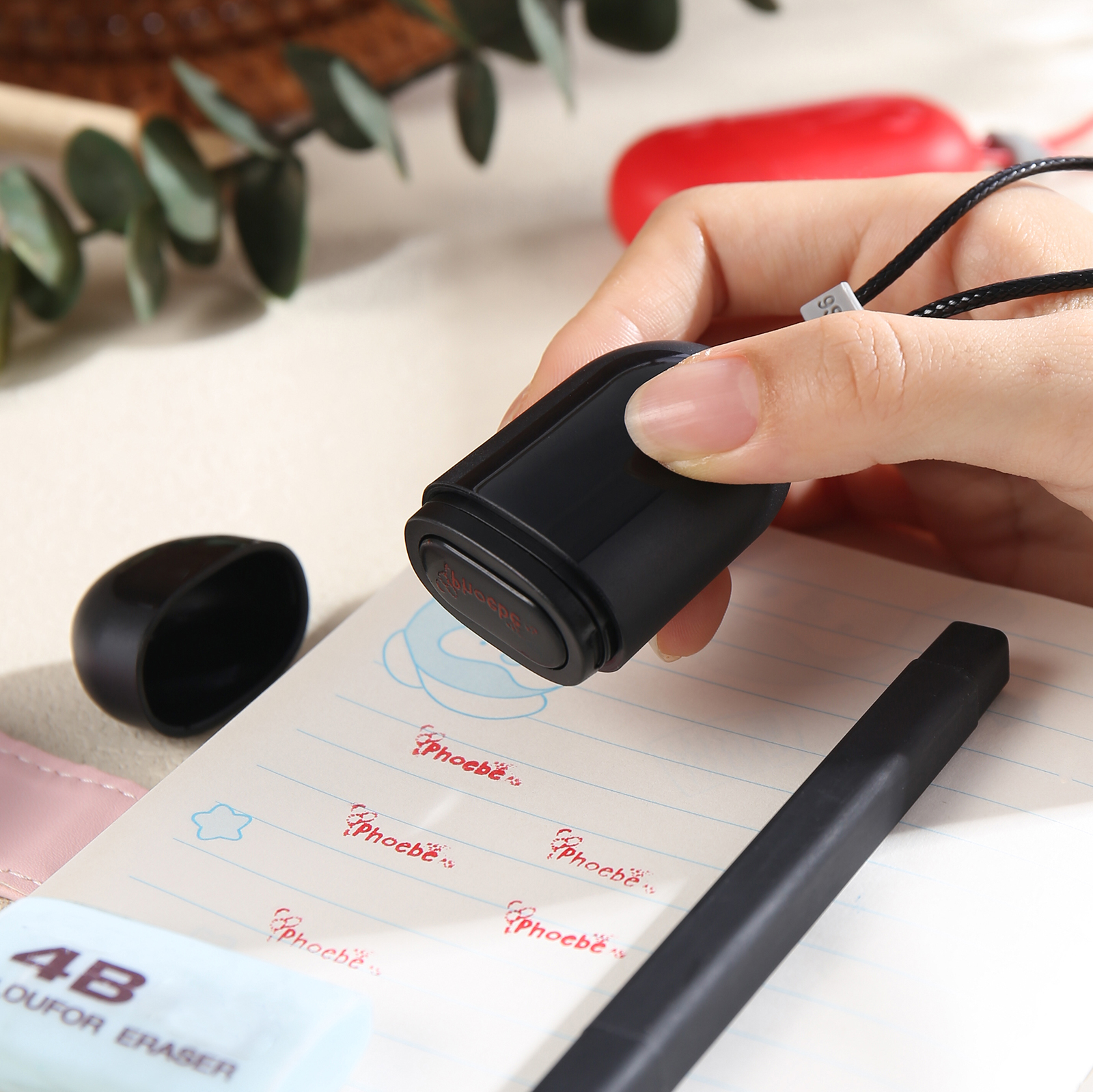 Timbro con nome personalizzato ragazzo regalo per studente scuola insegnante su libro/vestito