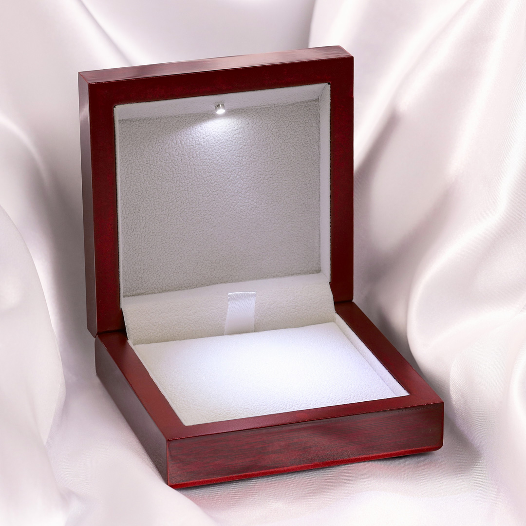 Scatola di gioielli collana braccialetto creativo con illuminazione LED o non-LED
