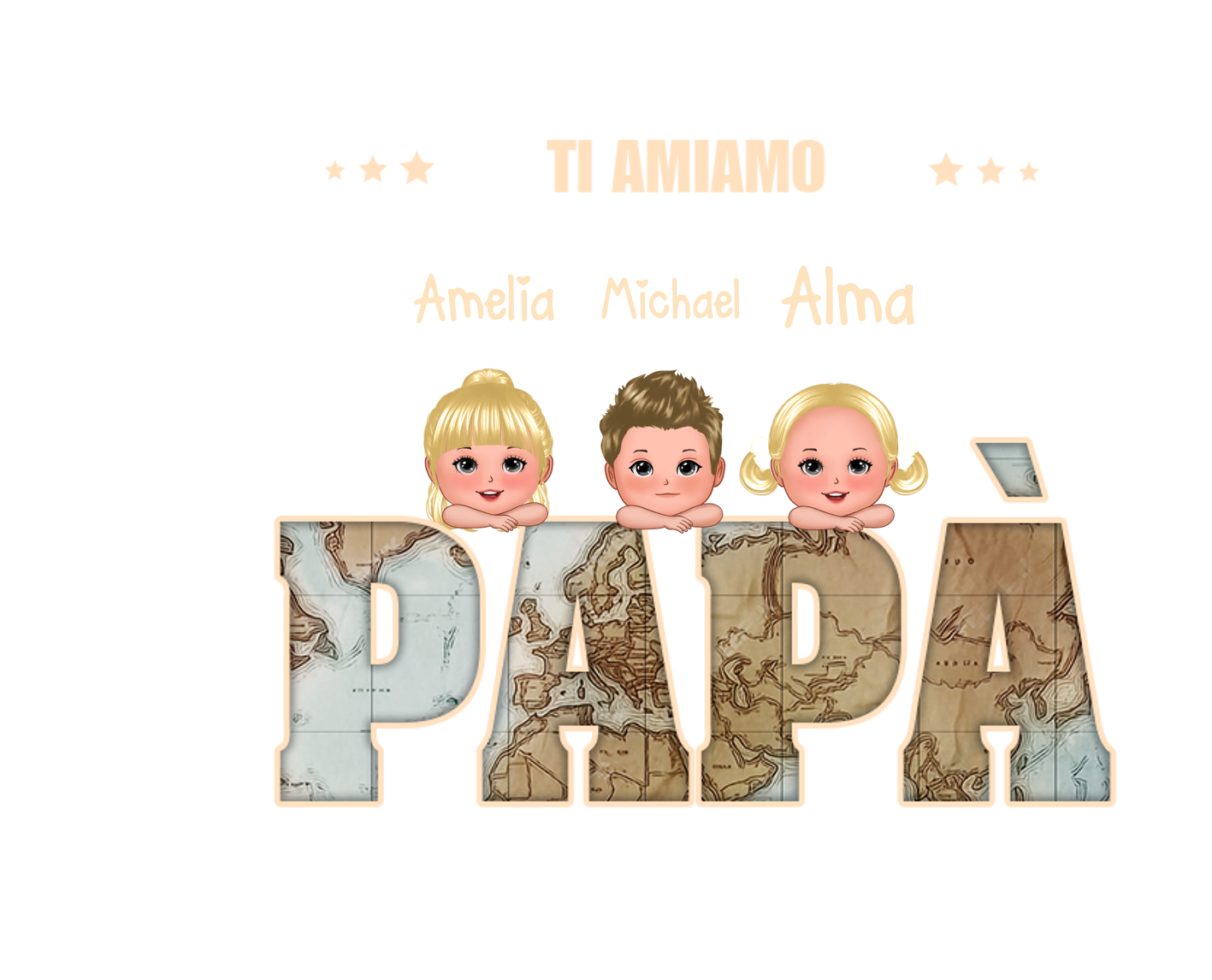 [Copy]Portafoglio Pelle PU pugno mano regalo per nonno personalizzato 1 nome