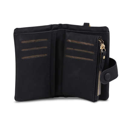 Portafoglio in PU pelle con 5 nomi & 2 testi & 1 foto personalizzati per mamma