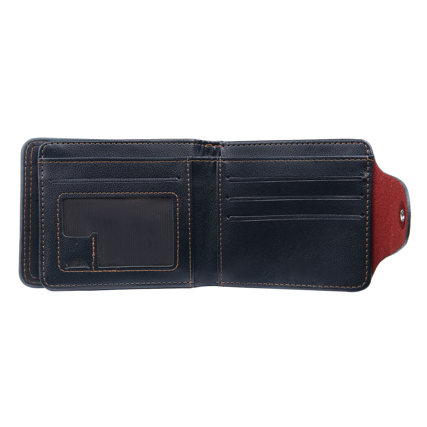 Portafoglio in PU pelle da uomo 1 nome 1 lettera e 1 foto personalizzabili regalo per uomo