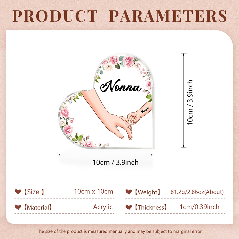 Decorazione da casa mano a mano personalizzati 1 nome regalo festa della mamma