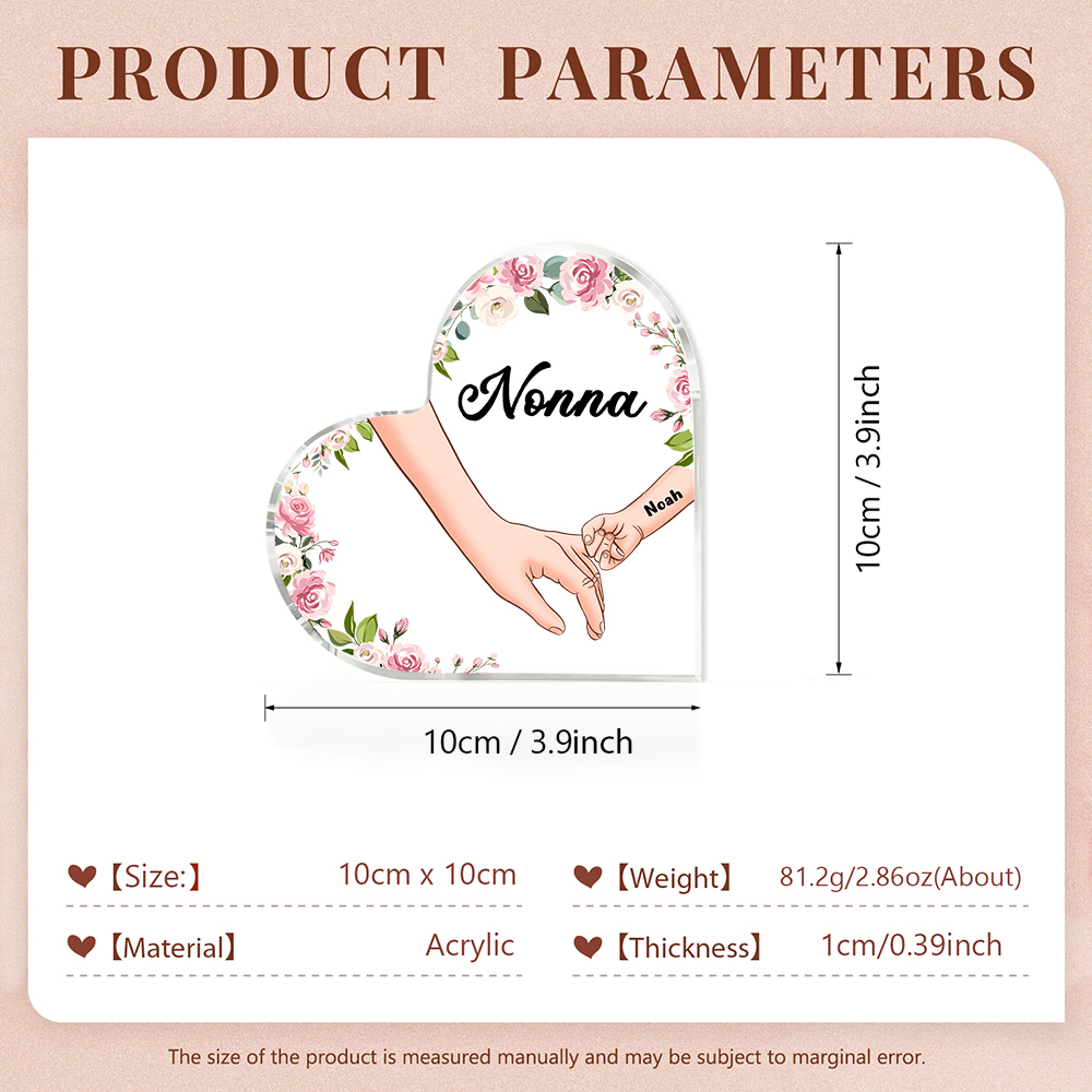 Decorazione da casa mano a mano personalizzati 1 nome regalo festa della mamma