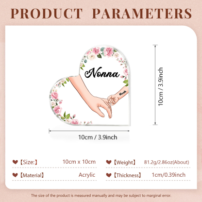 Decorazione da casa mano a mano personalizzati 1 nome regalo festa della mamma