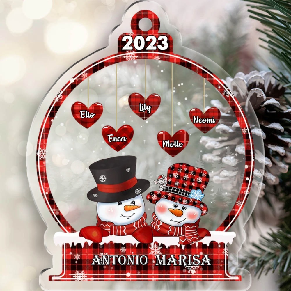 Decorazione appesa domestica ornamento acrilico gnomo gnoma personalizzato nonni nonno nonna