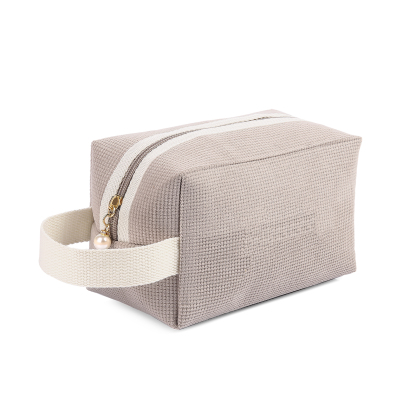 Borsa portabile per cosmetici in velluto a coste per donna 1 nome personalizzato regalo per donna