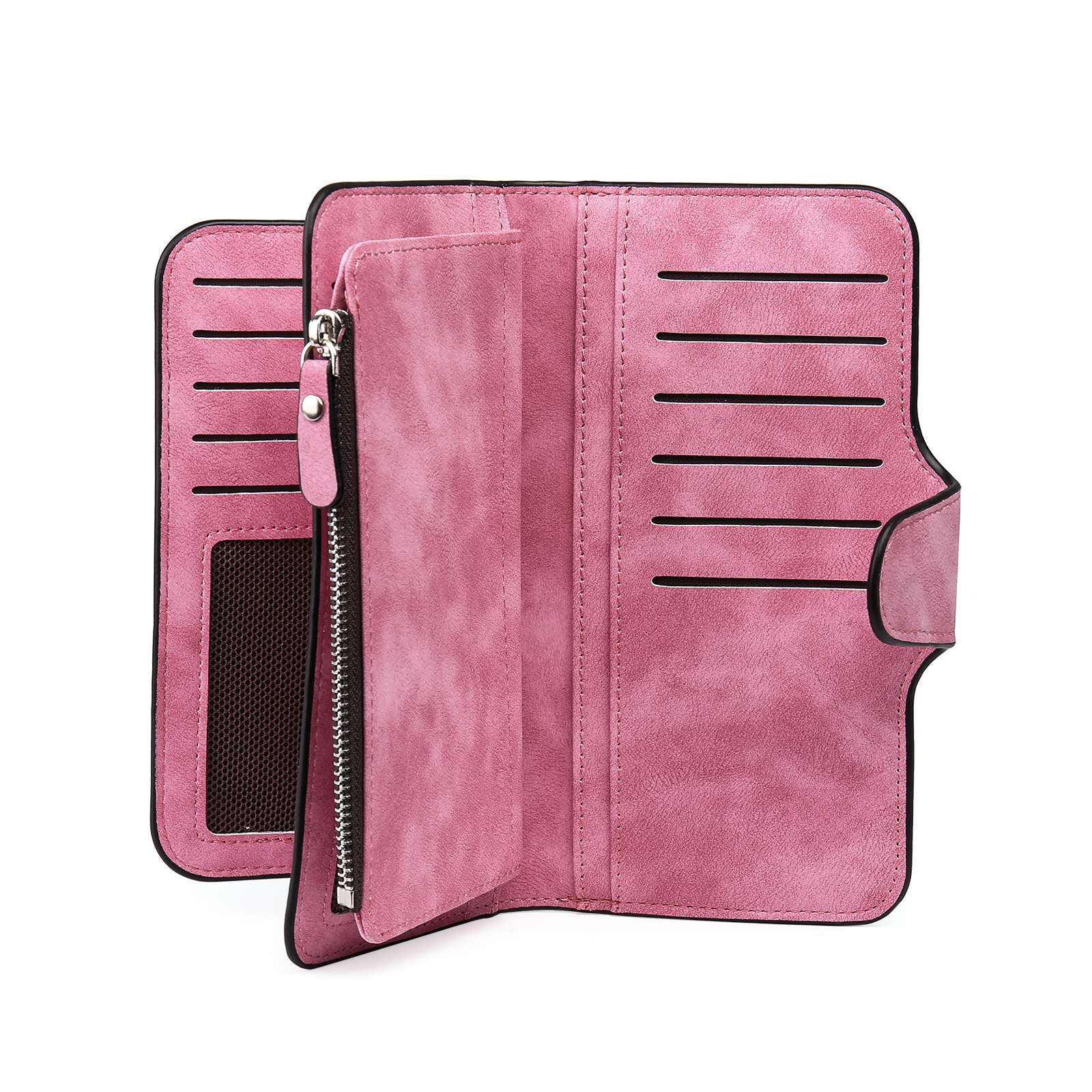 Portafoglio in PU pelle con 1 letetra & 1 testo & 1 nome & 1 foto personalizzati per mamma/nonna