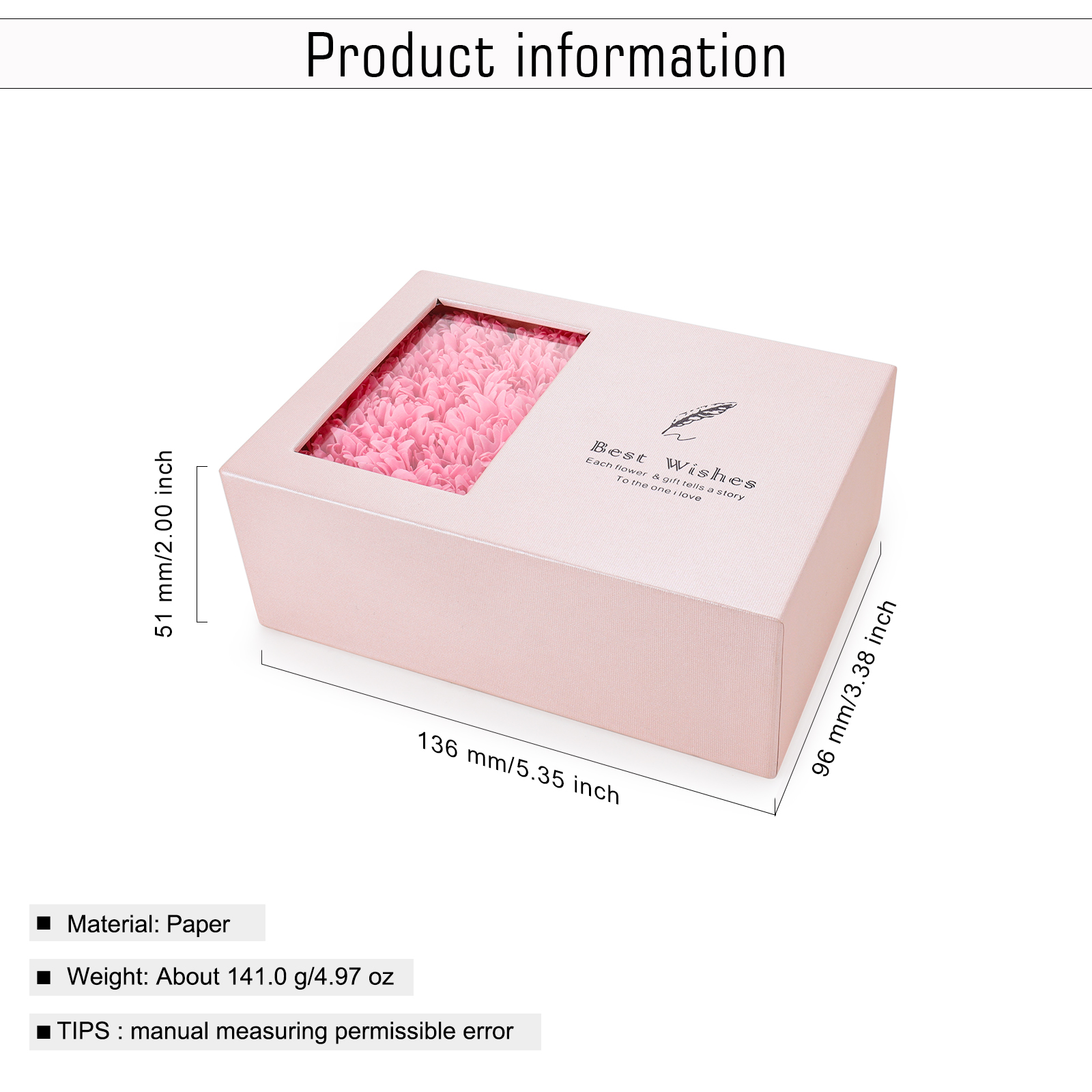 Scatola regalo rosa 