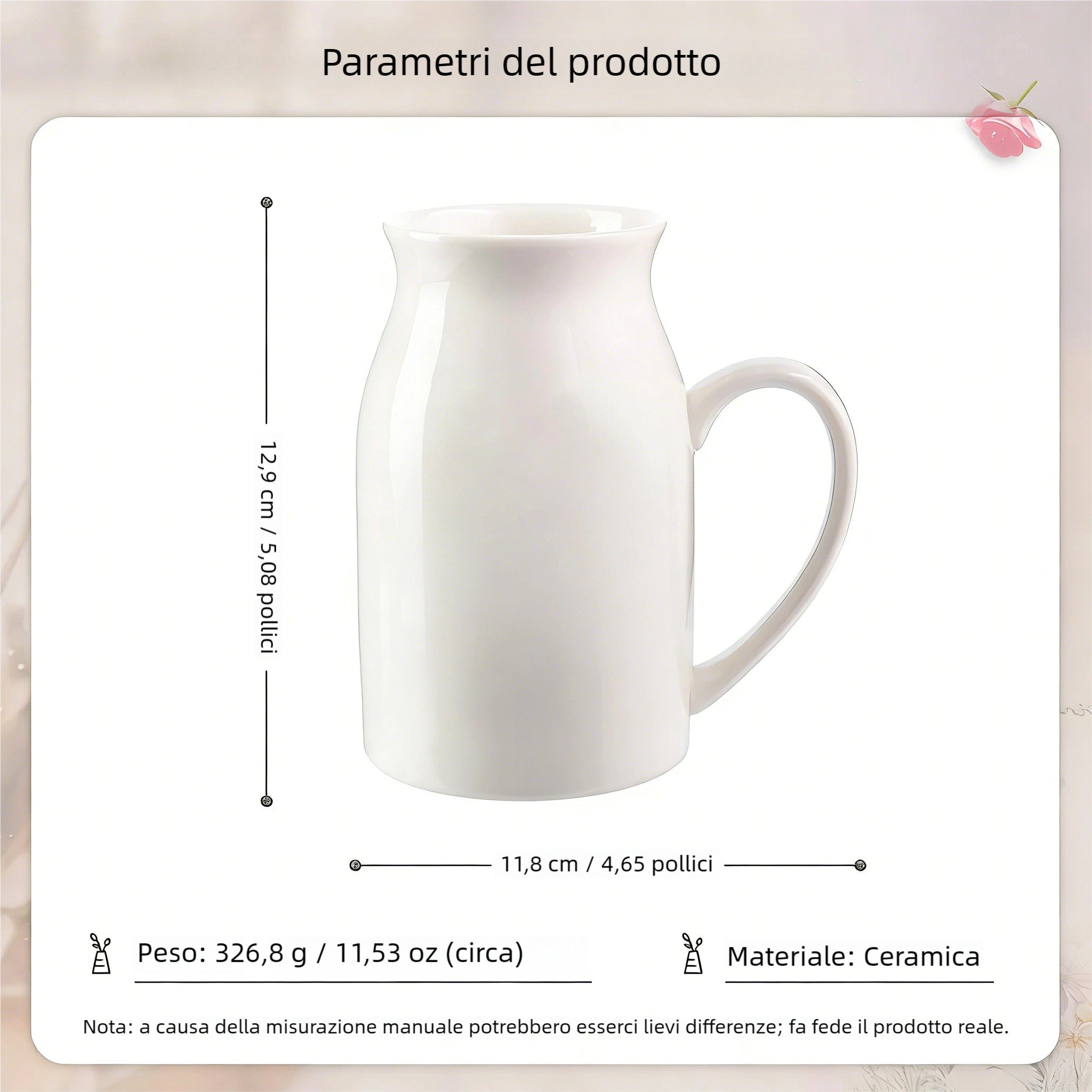 Prima mamma, ora nonna vaso in ceramica floreale personalizzato