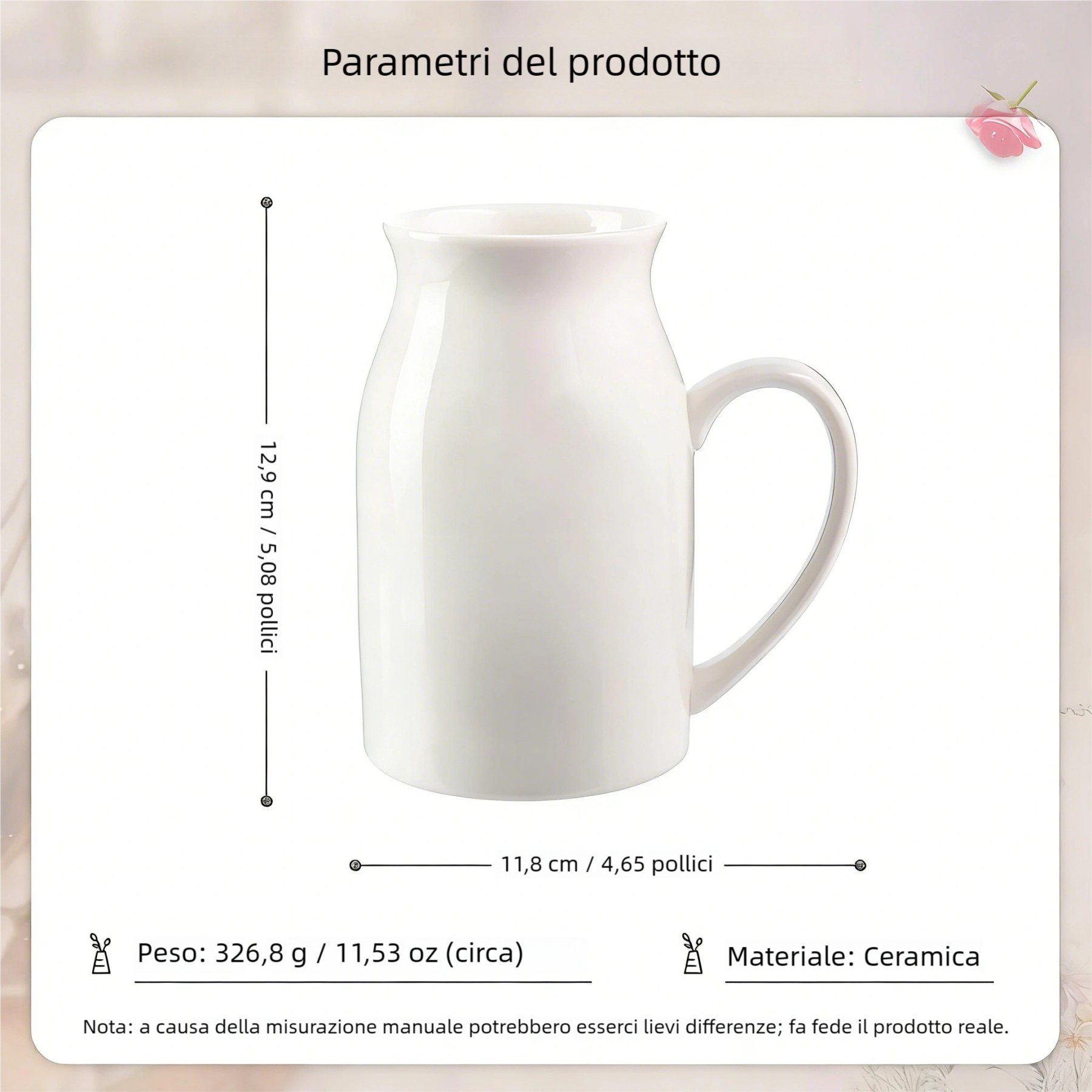 Prima mamma, ora nonna vaso in ceramica floreale personalizzato
