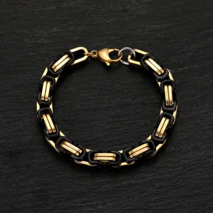 Braccialetto da uomo acciaio inox per papà marito nonno