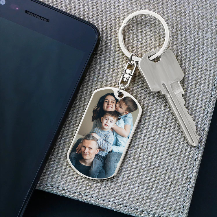 Portachiavi le mani a cuore 6 nomi e 1 foto personalizzati regalo per mamma e famiglia