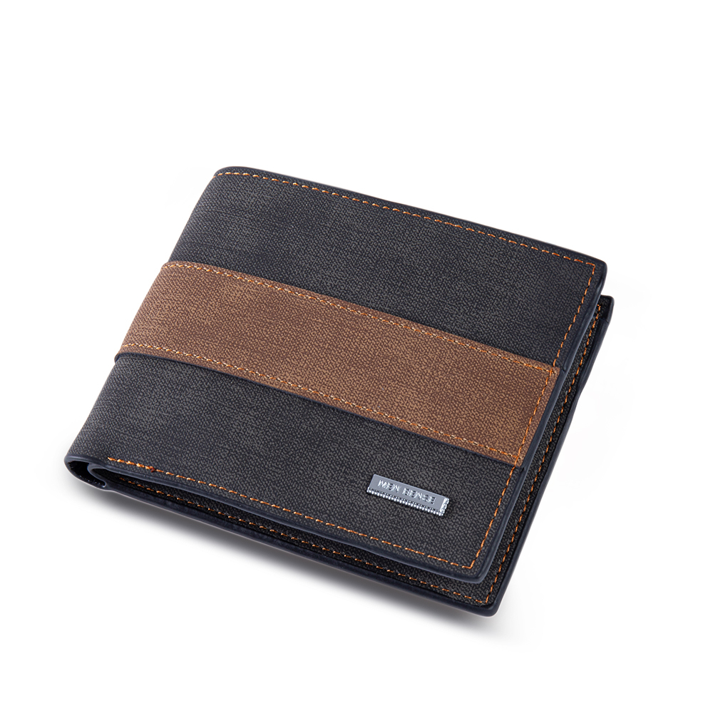 Portafoglio in pelle da uomo 2 testi personalizzabili regalo per papà