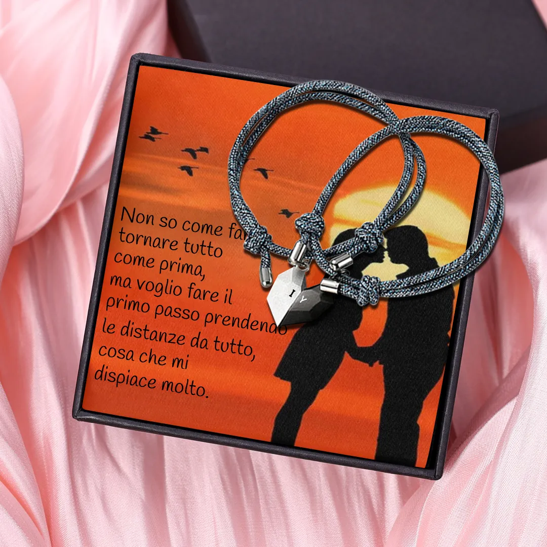 Bracciale personalizzabile per coppia