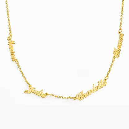 Collana 5 nomi personalizzati per lei