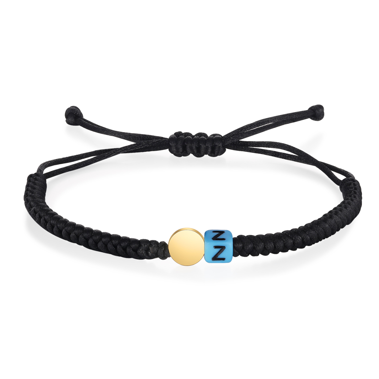 2PCS Braccialetto con perline di 2 lettere personalizzato regalo per scuola