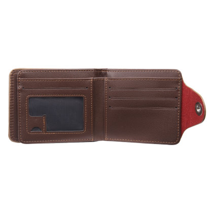 Portafoglio in PU pelle da uomo 1 nome 1 lettera e 1 foto personalizzabili regalo per uomo