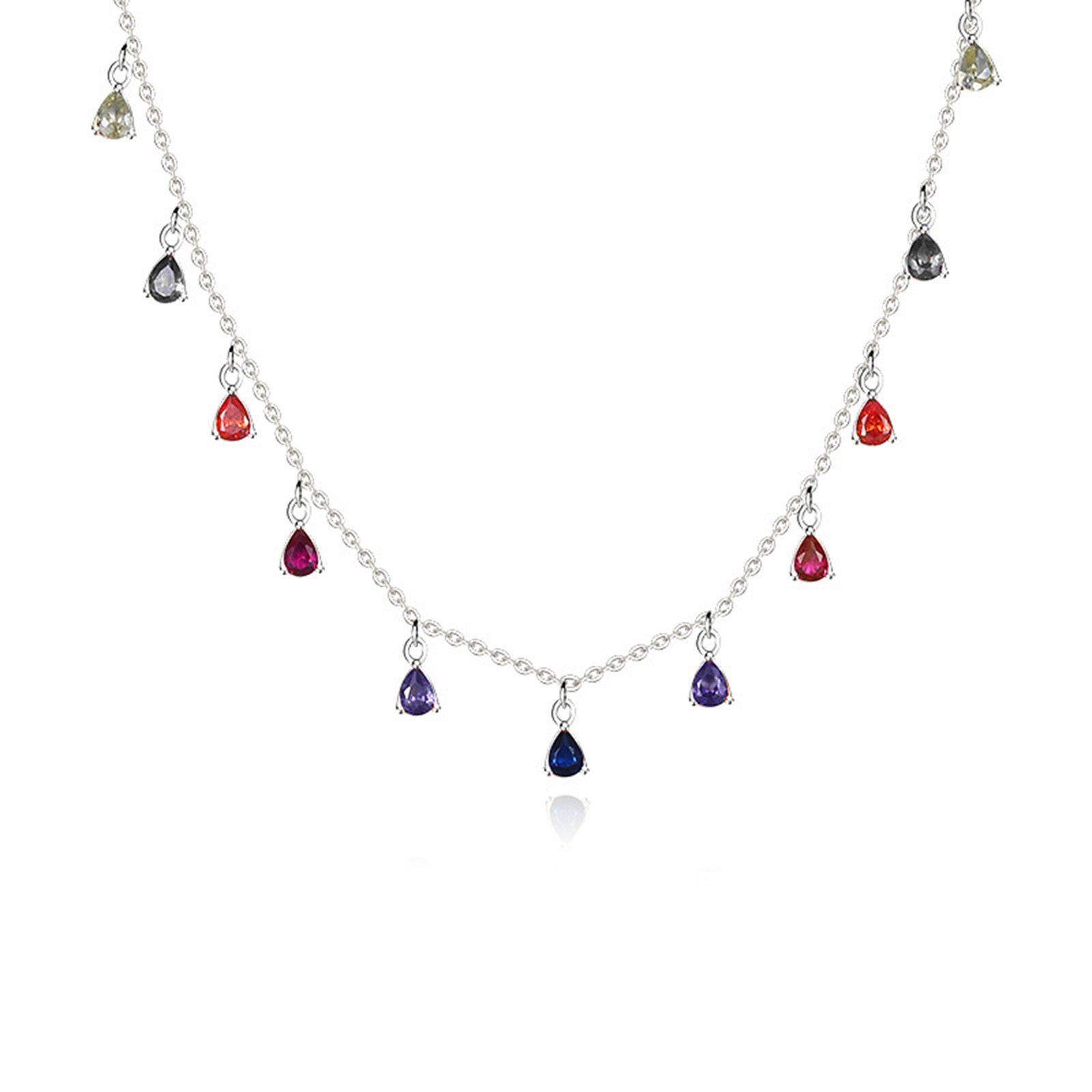 Collana di nappe in argento 925 Regalo per donna