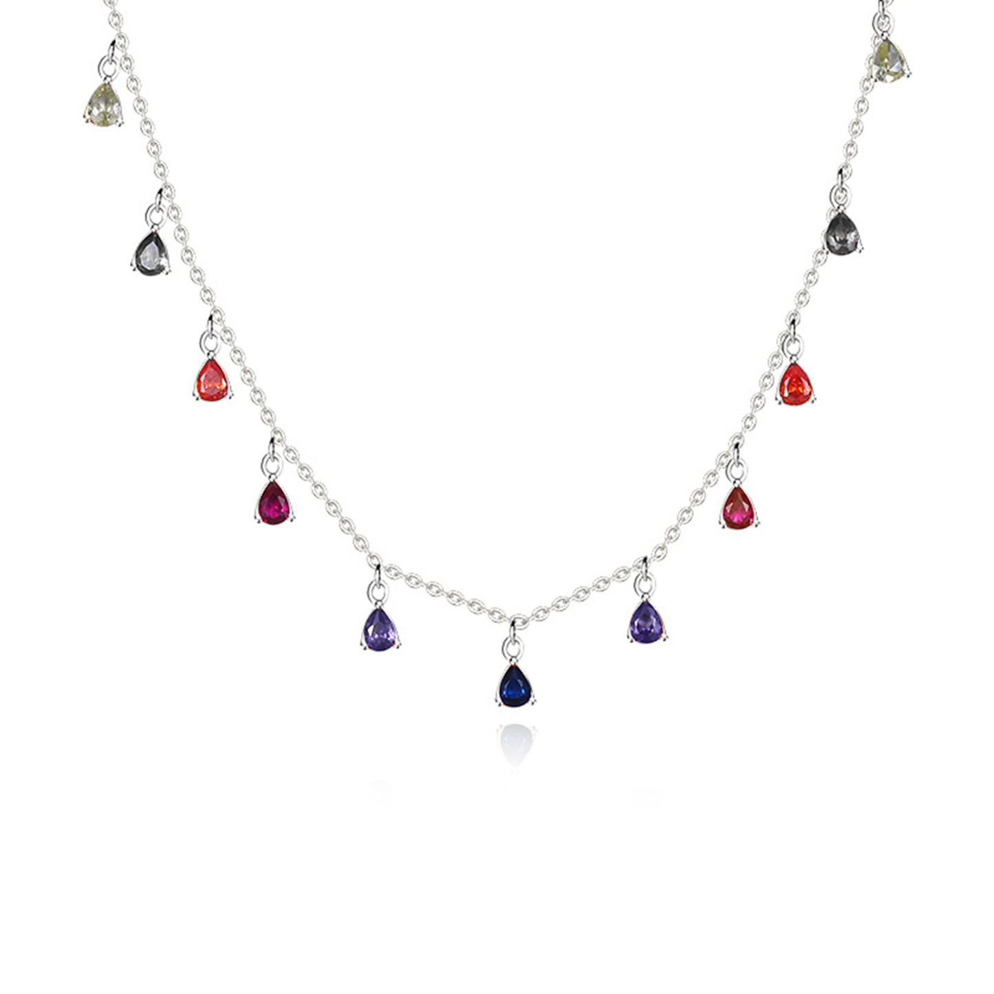Collana di nappe in argento 925 Regalo per donna