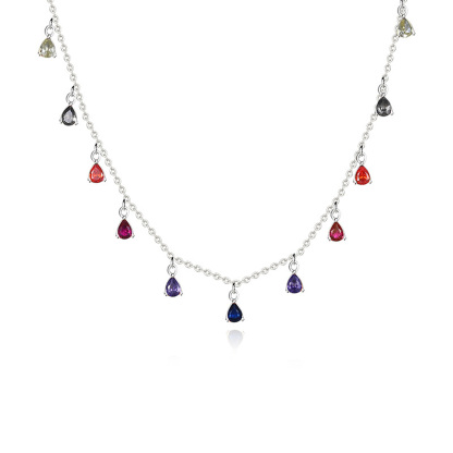 Collana di nappe in argento 925 Regalo per donna