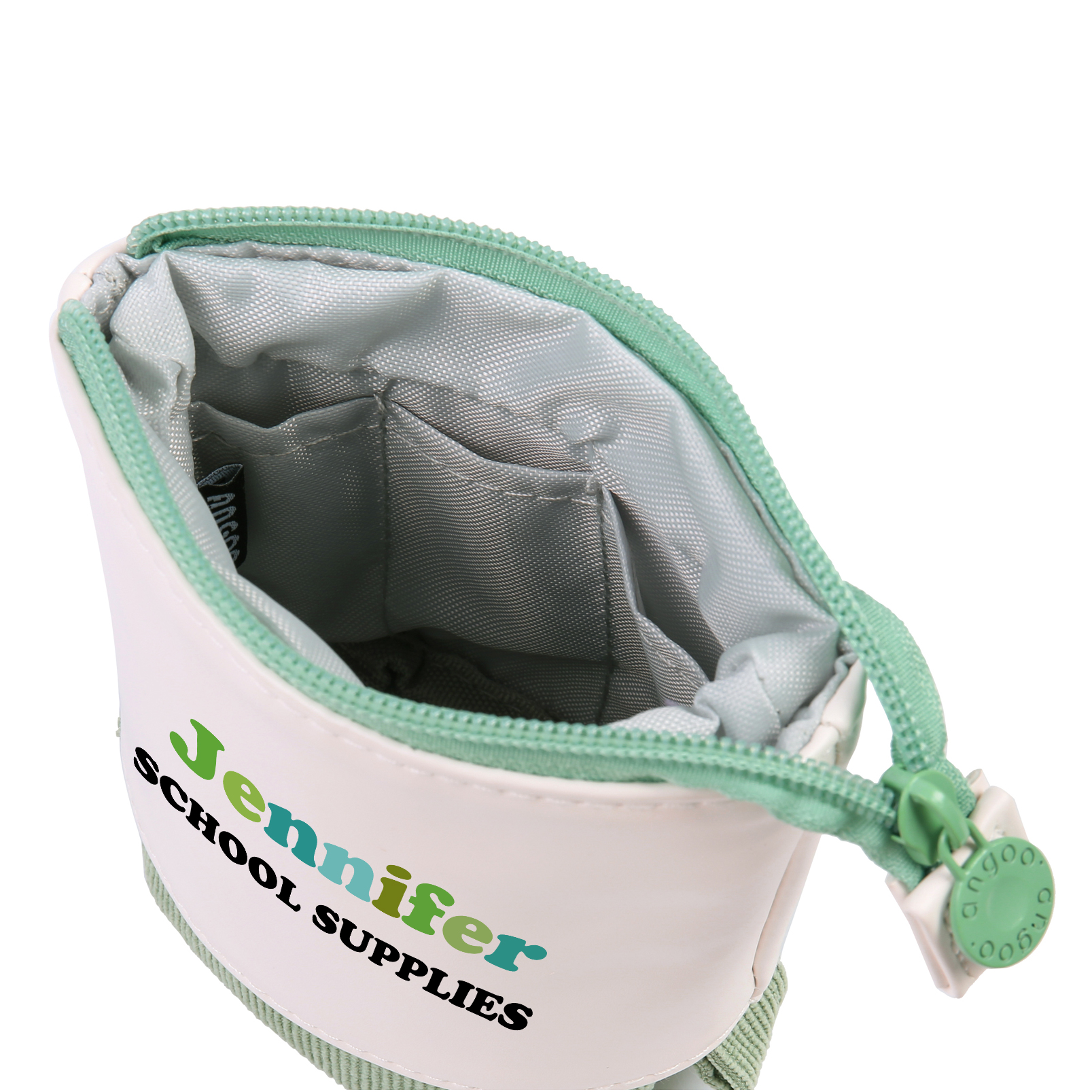 Astuccio per matite personalizzato con 2 testi per scuola elementare bambini