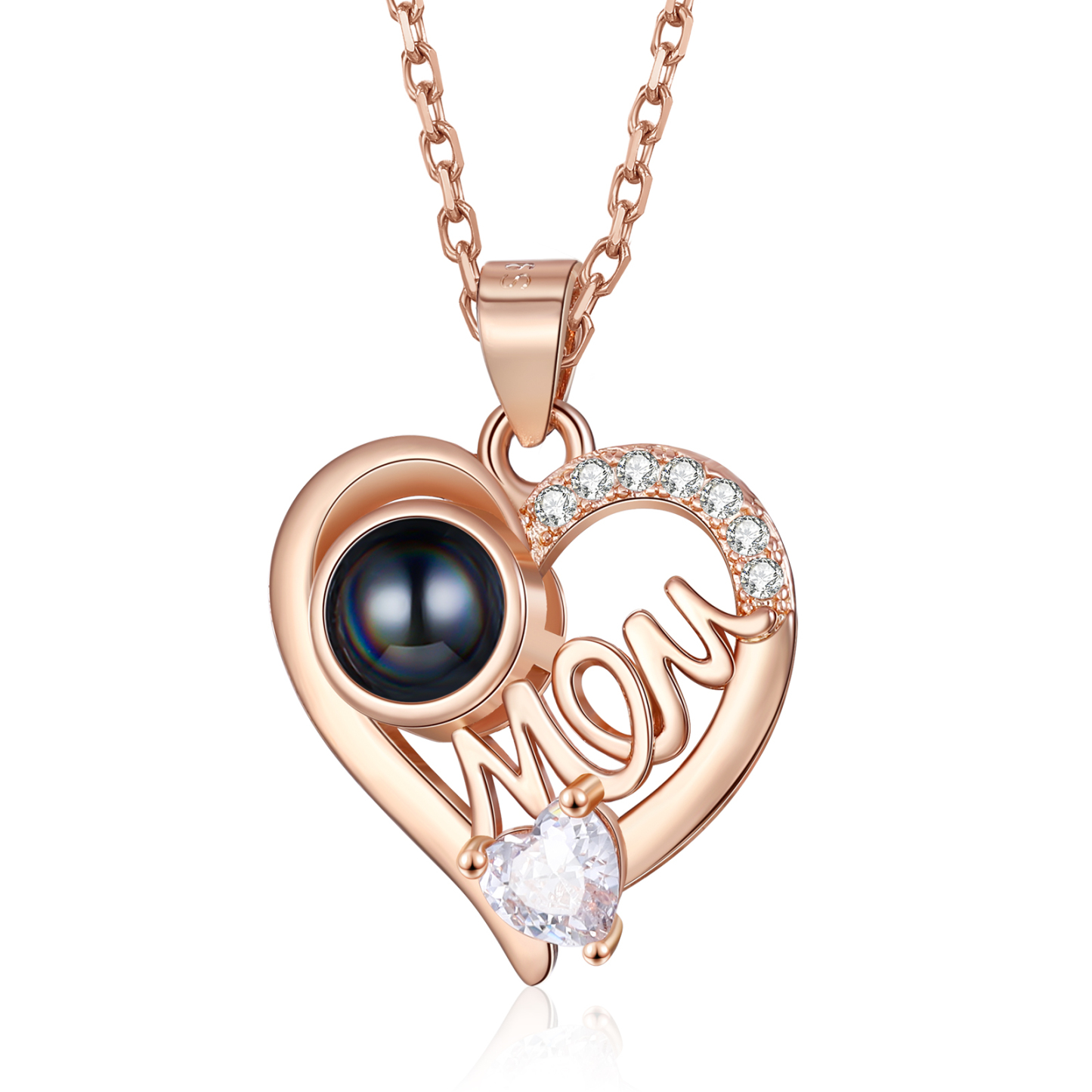 Collana mom con proiezione di una foto personalizzabile regalo ideale per mamma