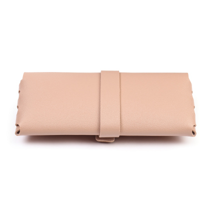 Personalized Glasses Case – Custom Name & Birth Flower, Available in Pink, Brown, Beige, and Blue | Jessemade