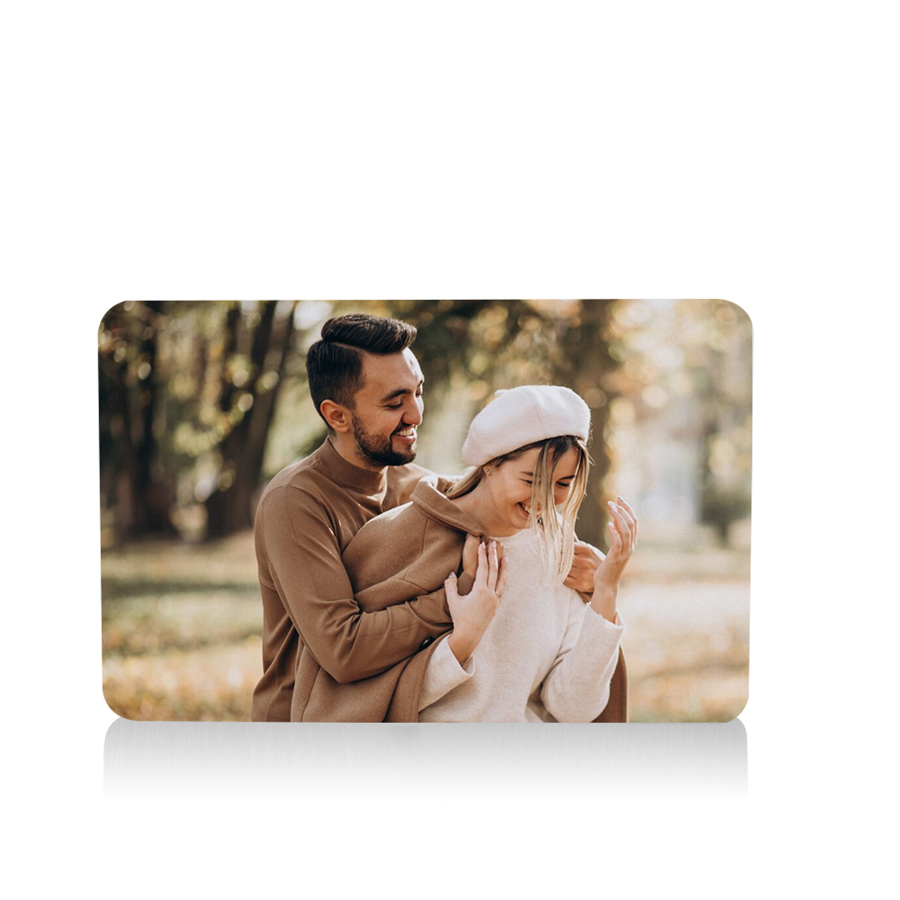 Carta Personalizzata per Portafoglio - Personalizzabile con 2 Nomi e 1 Foto, Disponibile in Versione Monofacciale o Bifacciale, Regalo di San Valentino per Lui | Jessemade