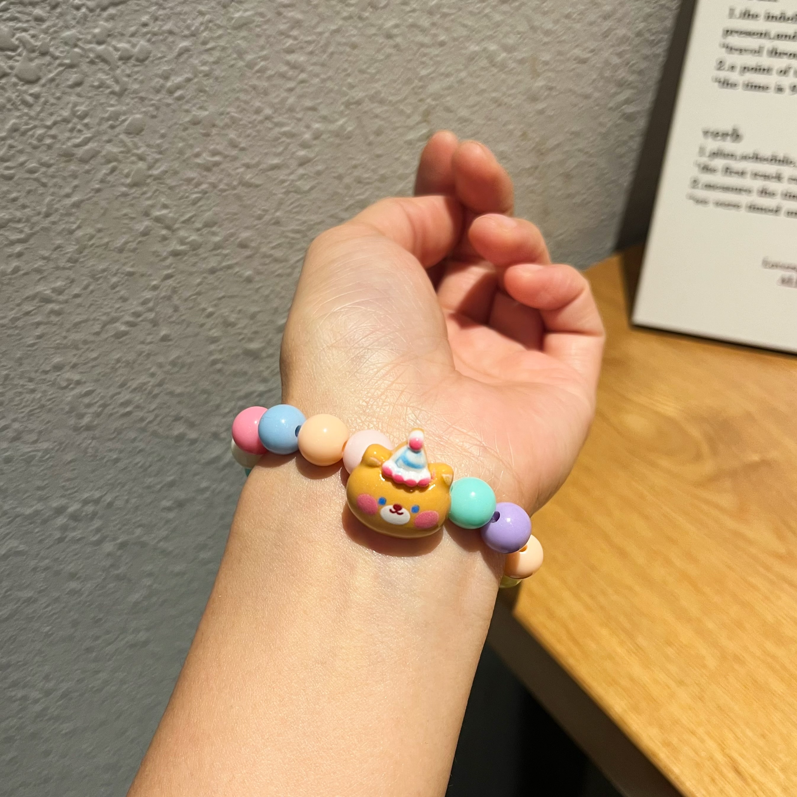 Braccialetto colorato di animale carino multistili da scegliere