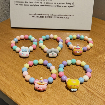 Braccialetto colorato di animale carino multistili da scegliere