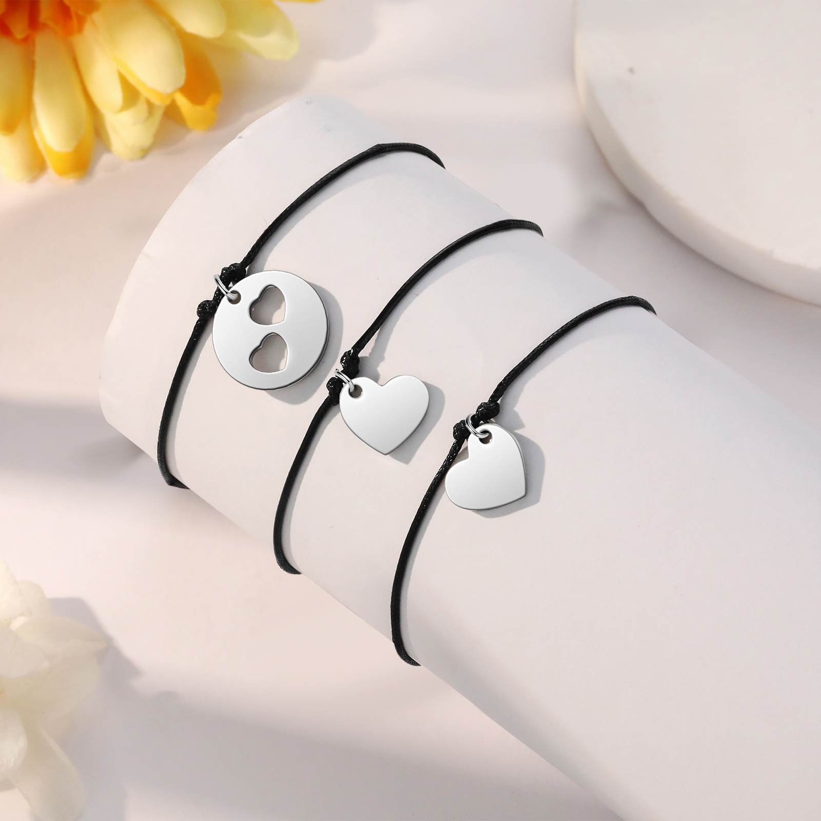 3PCS Braccialetto cuore regalo per scuola bambino