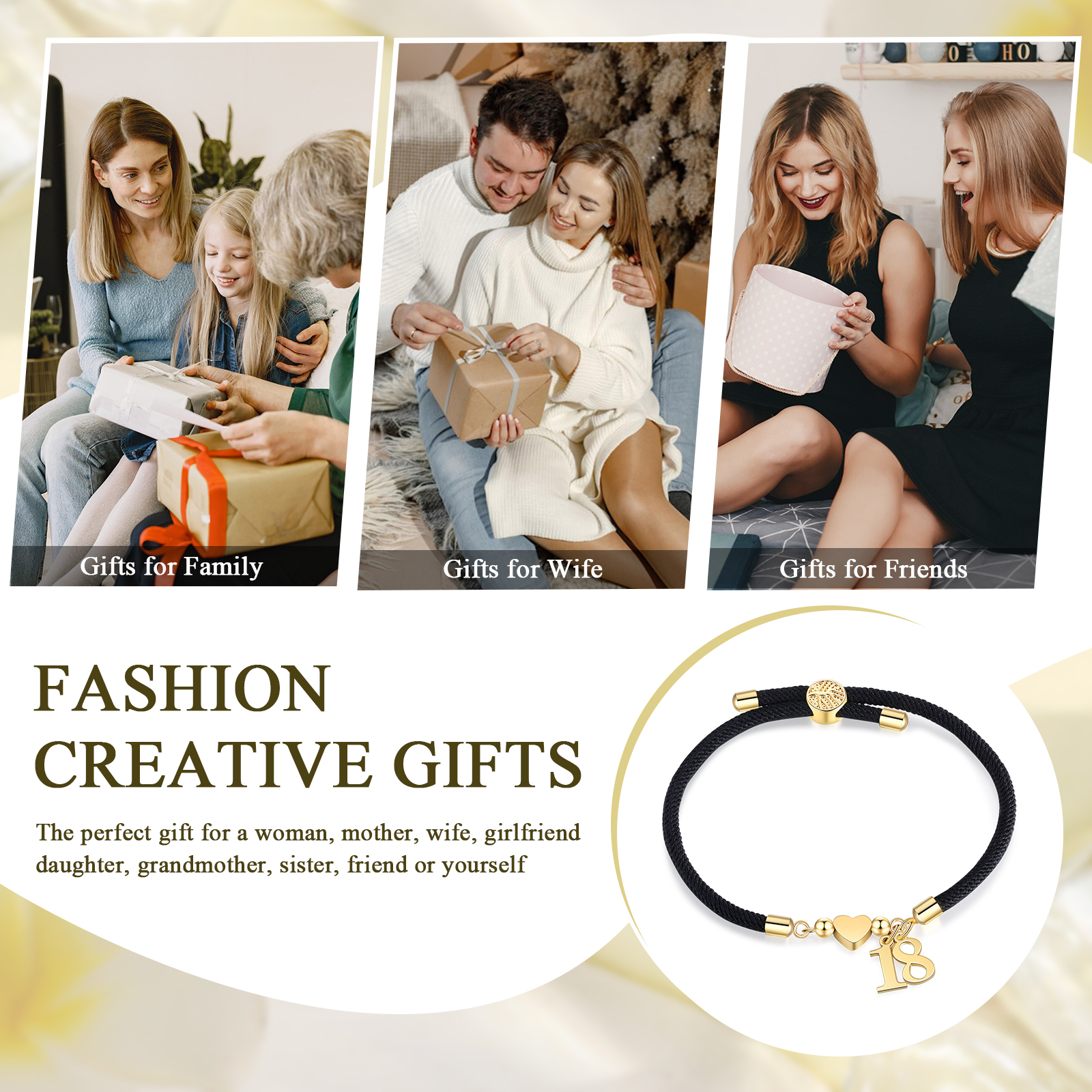 Braccialetto con 2 numeri personalizzati compleanno regalo bracciale 