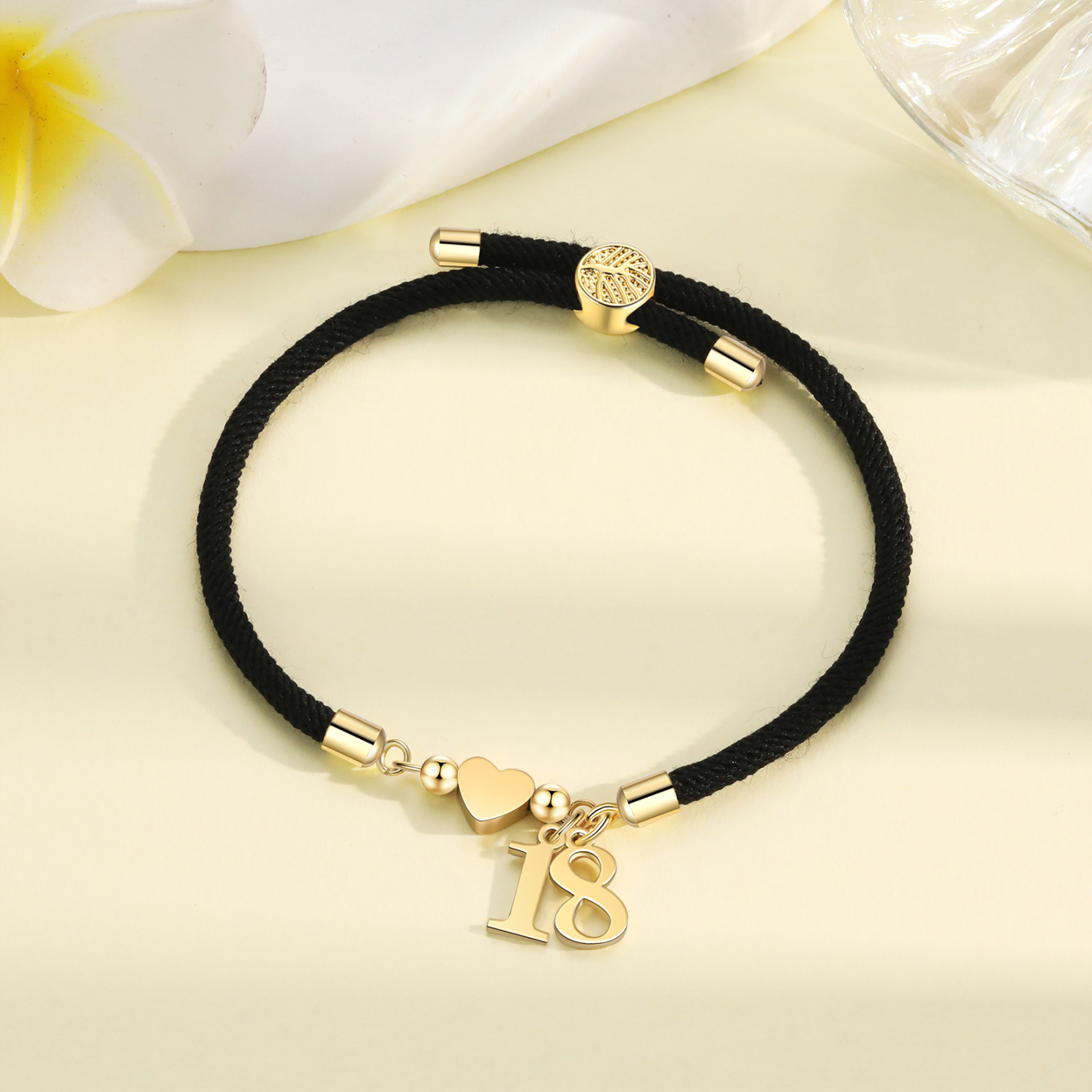 Braccialetto con 2 numeri personalizzati compleanno regalo bracciale 