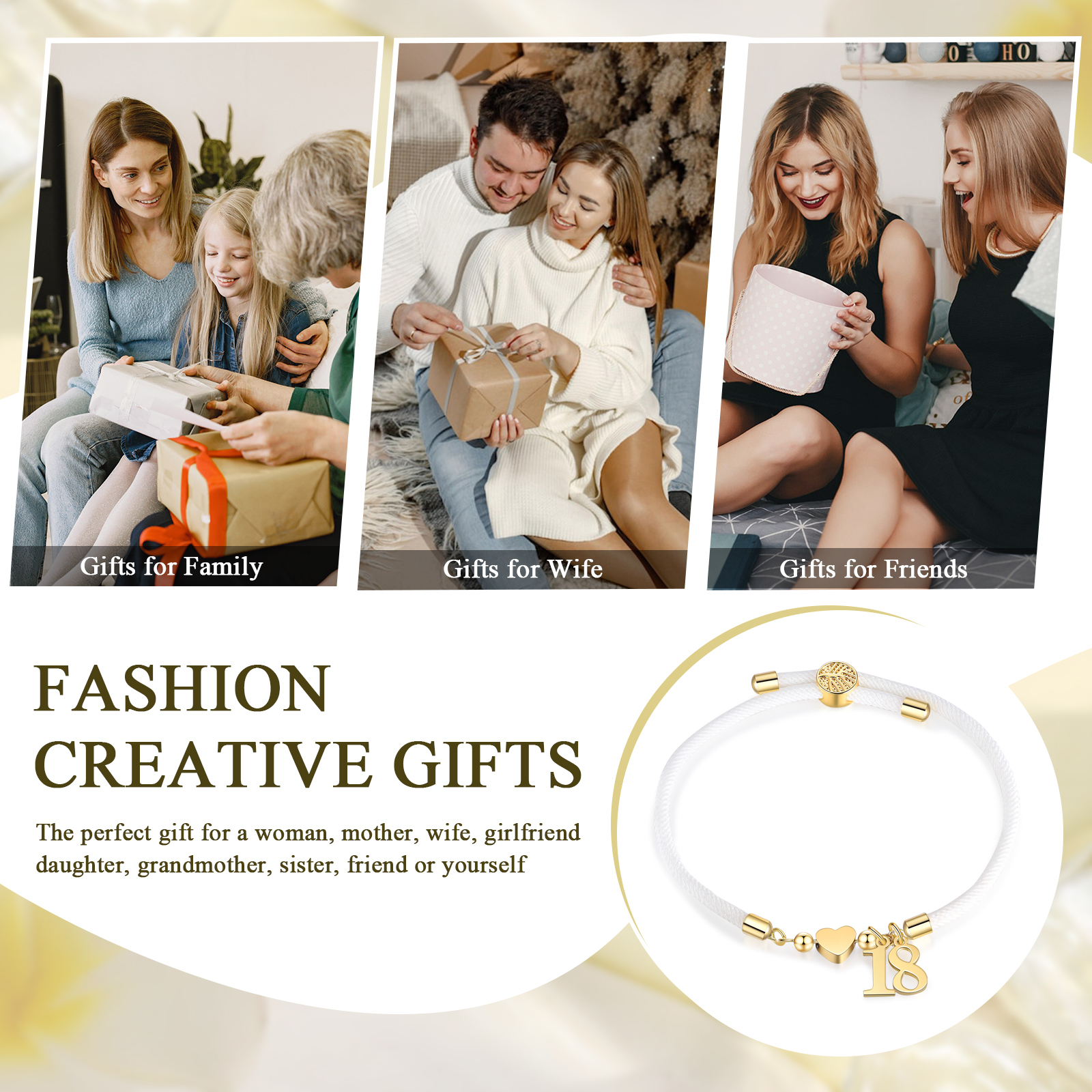 Braccialetto con 2 numeri personalizzati compleanno regalo bracciale 