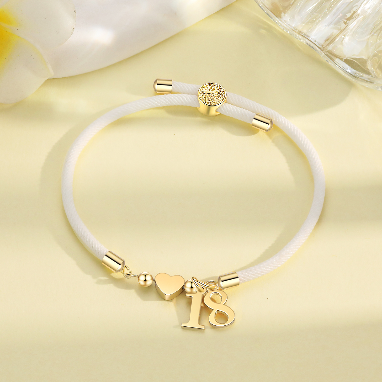 Braccialetto con 2 numeri personalizzati compleanno regalo bracciale 